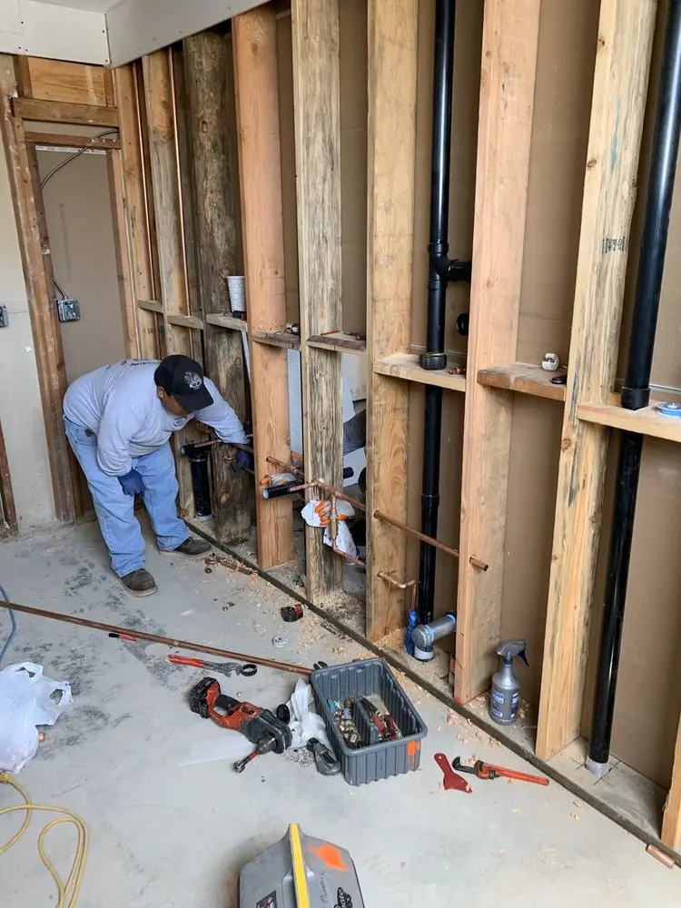 Commercial rough-in plumbing for Gas Line Repair in Martinsville